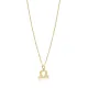 Libra Zodiac Sign Plain Silver Charm Necklace Libra Zodiac Sign Plain Silver Charm Necklace