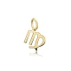 Virgo Zodiac Sign Plain Horoscope 925 Silver Necklace