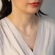 Virgo Zodiac Sign Plain Horoscope 925 Silver Necklace