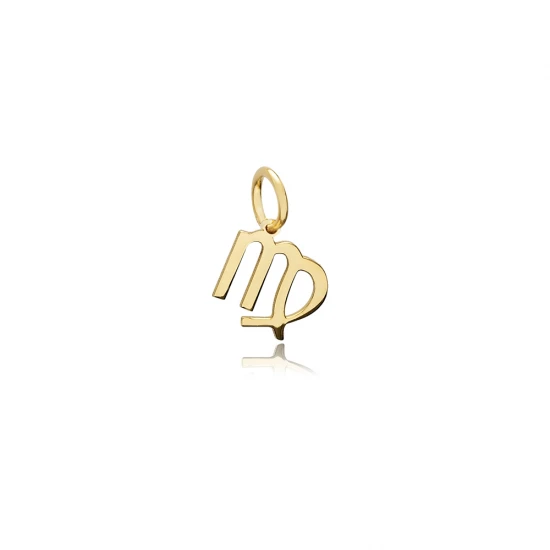 Virgo Zodiac Sign Plain Horoscope 925 Silver Necklace