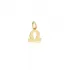 Libra Zodiac Sign Plain Horoscope Silver Charm