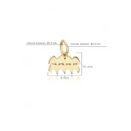 Aquarius Zodiac Sign Plain Horoscope Silver Necklace