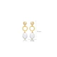 Pearl Ball Long 925 Sterling Silver Earrings
