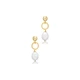Pearl Ball Long 925 Sterling Silver Earrings