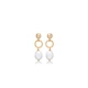 Pearl Ball Long 925 Sterling Silver Earrings