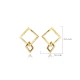 Square Plain 925 Sterling Silver Earrings