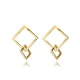 Square Plain 925 Sterling Silver Earrings