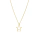 Simple Star Plain 925 Sterling Silver Necklace