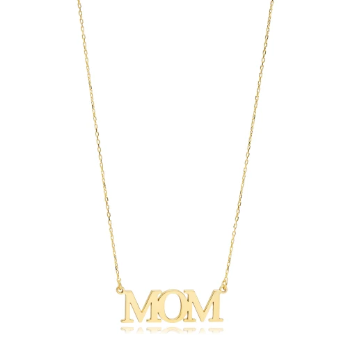 Turkish Mom Plain 925 Sterling Silver Necklace