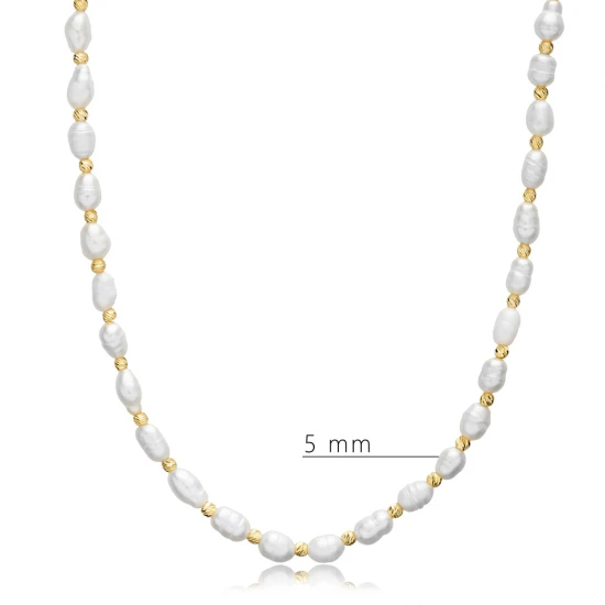 Turkish Pearl Ball 925 Sterling Silver Necklace Turkish Pearl Ball 925 Sterling Silver Necklace