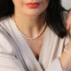 Turkish Pearl Ball 925 Sterling Silver Necklace Turkish Pearl Ball 925 Sterling Silver Necklace