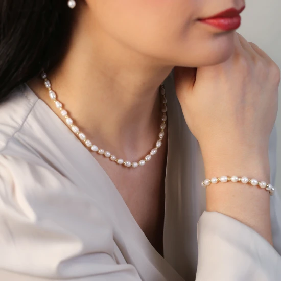 Turkish Pearl Ball 925 Sterling Silver Necklace Turkish Pearl Ball 925 Sterling Silver Necklace