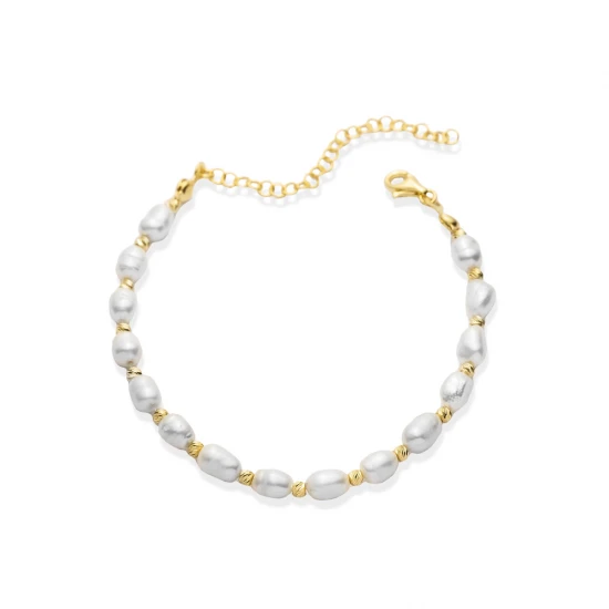 Basic Ball Freshwater Pearl Sterling Silver Bracelet Basic Ball Freshwater Pearl Sterling Silver Bracelet