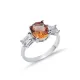 8 X 10mm Oval Zultanite Baguette CZ 925 Silver Ring 8 X 10mm Oval Zultanite Baguette CZ 925 Silver Ring