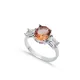 8 X 10mm Oval Zultanite Baguette CZ 925 Silver Ring 8 X 10mm Oval Zultanite Baguette CZ 925 Silver Ring