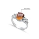 8 X 10mm Cluster Oval Zultanite CZ Sterling Silver Ring 8 X 10mm Cluster Oval Zultanite CZ Sterling Silver Ring
