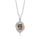 Dainty Oval Zultanite Silver Charm Necklace Dainty Oval Zultanite Silver Charm Necklace