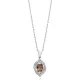 Dainty Oval Zultanite Silver Charm Necklace Dainty Oval Zultanite Silver Charm Necklace