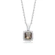 Square Zultanite Sterling Silver Necklace | 925 Sterling Silver Wholesale | Sade Silver Square Zultanite Sterling Silver Necklace - Sade 925 Silver Jewelry