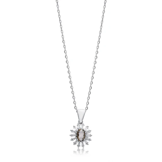 Flower Oval Zultanite 925 Sterling Silver Necklace Flower Oval Zultanite 925 Sterling Silver Necklace