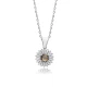 Round Flower Zultanite 925 Sterling Silver Necklace Round Flower Zultanite 925 Sterling Silver Necklace