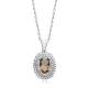17 X 21mm Oval Shape Zultanite Sterling Silver Necklace - Sade 925 Silver Jewelry