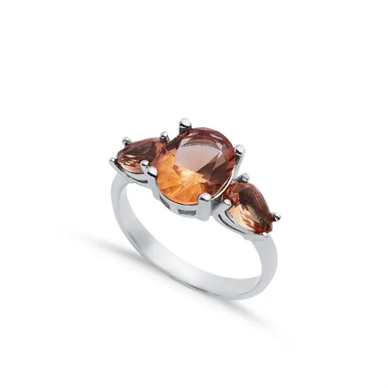 8x10 mm Oval Zultanite Silver Cluster Ring 8x10 mm Oval Zultanite Silver Cluster Ring