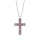 24x34 mm Baguette Cross Silver Zultanite Necklace 24x34 mm Baguette Cross Silver Zultanite Necklace