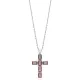 24x34 mm Baguette Cross Silver Zultanite Necklace 24x34 mm Baguette Cross Silver Zultanite Necklace