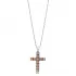 24 X 31mm Baguette Cross Zultanite 925 Silver Necklace