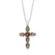26x35 mm Pear Cross Silver Zultanite Necklace 26x35 mm Pear Cross Silver Zultanite Necklace