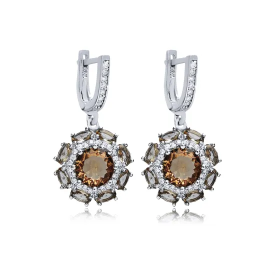 Round Dangle Zultanite 925 Sterling Silver Earrings Round Dangle Zultanite 925 Sterling Silver Earrings