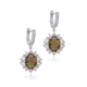 Stony Oval Shape Cluster Zultanite 925 Silver Earrings Stony Oval Shape Cluster Zultanite 925 Silver Earrings