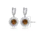 Round Baguette Stony Cluster Zultanite Earrings Round Baguette Stony Cluster Zultanite Earrings