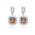 Trendy Baguette Stony Cluster Zultanite Earrings
