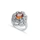 19 X 22mm Oval CZ Cluster Zultanite 925 Silver Ring 19 X 22mm Oval CZ Cluster Zultanite 925 Silver Ring