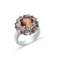 18mm Round Cluster Zultanite 925 Sterling Silver Ring | 925 Sterling Silver Wholesale | Sade Silver 18mm Round Cluster Zultanite 925 Sterling Silver Ring - Sade 925 Silver Jewelry