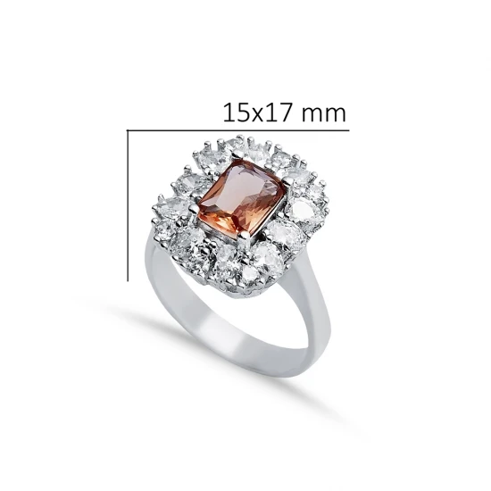 15 X 17mm Baguette Cluster Zultanite 925 Silver Ring 15 X 17mm Baguette Cluster Zultanite 925 Silver Ring