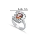 15 X 17mm Baguette Cluster Zultanite 925 Silver Ring 15 X 17mm Baguette Cluster Zultanite 925 Silver Ring