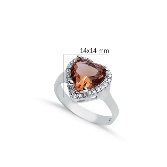 14 X 14mm Heart Cluster Zultanite Sterling Silver Ring 14 X 14mm Heart Cluster Zultanite Sterling Silver Ring