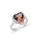 14 X 14mm Heart Cluster Zultanite Sterling Silver Ring 14 X 14mm Heart Cluster Zultanite Sterling Silver Ring