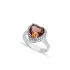 14 X 14mm Heart Cluster Zultanite Sterling Silver Ring