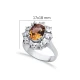 17 X 18mm Oval Cluster Zultanite Sterling Silver Ring