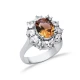 17 X 18mm Oval Cluster Zultanite Sterling Silver Ring