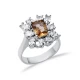Rectangle Baguette Cut Cluster Zultanite Silver Ring | 925 Sterling Silver Wholesale | Sade Silver Rectangle Baguette Cut Cluster Zultanite Silver Ring - Sade 925 Silver Jewelry