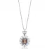 Baguette Stony Geometric CZ Zultanite Silver Necklace