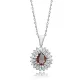 Pear Baguette Stony Zultanite Sterling Silver Necklace