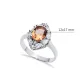 12x17 mm Oval Cut Cluster Zultanite Ring