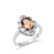 12x17 mm Oval Cut Cluster Zultanite Ring