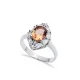12x17 mm Oval Cut Cluster Zultanite Ring